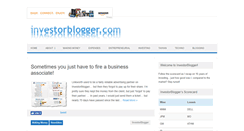Desktop Screenshot of investorblogger.com
