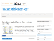 Tablet Screenshot of investorblogger.com